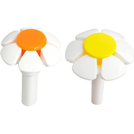 2 Pcs Pet Water Fountain Nozzle Replacement Yellow Flower for Head for Cat Fountain Automatic Drinking Water Dispenser Pet Water Fountain Attachment for Cats, Dogs, Pets