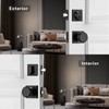 STARPY Black Door Knob with Lock, Exterior Door Lock Set