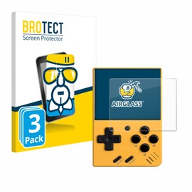 BROTECT Protective Glass for Miyoo Mini V4 (Pack of 3) Protective Film Tempered Glass [Extremely Scratch-Resistant 9H, Anti-Fingerprint, Ultra Transparent]