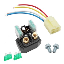 HANQIMOTO Starter Relay for Yamaha,YFZ450 Starter Solenoid for Yamaha YZF-R1 YFZ450 FJR1300 XV1900 V Star 1100 XVS1100 YZF600R 1995-2009 5JW-81940-02-00