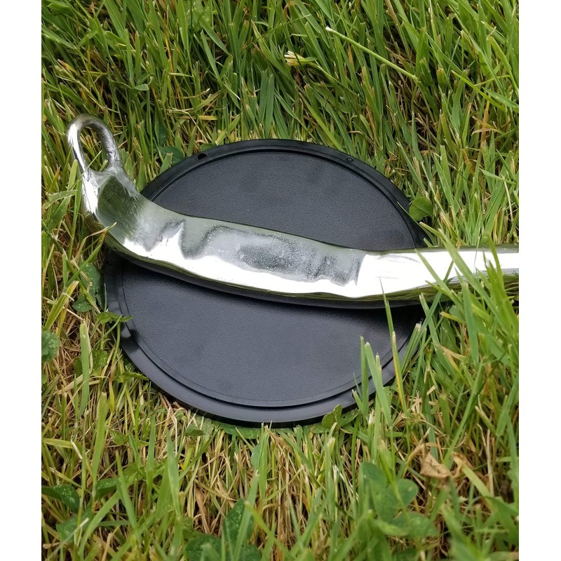 Motorcycle Kickstand Pad. Universal Fit. (Large) (Black)