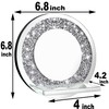 ZOLAPI Set of 2 Crystal Crush Diamond Candle Sconces, Gorgeous