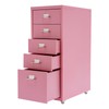 28 Inch Metal File Storage Cabinet,5 Drawers Freestanding Office File