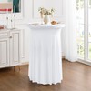 iEventStar 24 inches 24" Highboy Cocktail Round Stretch Spandex Table