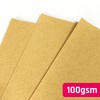 100 Sheets, Brown Kraft Paper A4 Sheets, 100gsm