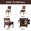 YUEANG Waterproof Seat Covers for Dining Room Chairs Set of