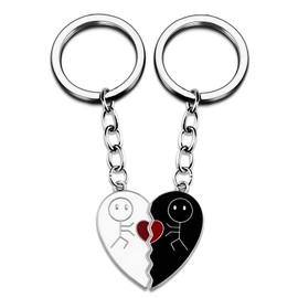 Couple Matching Keychains Anniversary Valentines Sweetest Day Gifts For Her Him Cute Engagement Gift Ideas His And Hers Gifts For Girlfriend Boyfriend Couples Birthday Christmas Wedding Stuff