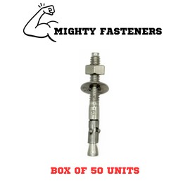 MIGHTY FASTENERS Premium 316 Stainless Steel Wedge Anchor, 3/8-16 X 2-1/4 – Heavy Duty Corrosion Resistant Fastener for Concrete and Masonry Applications 50 Pack