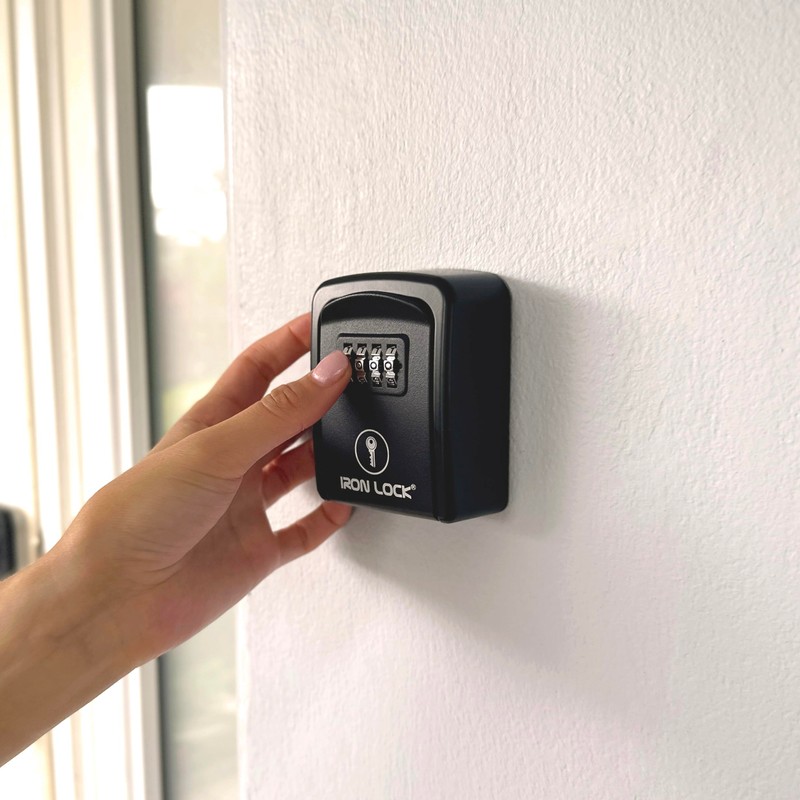 Iron Lock® Key Lock Box Wall Mount – Waterproof Heavy