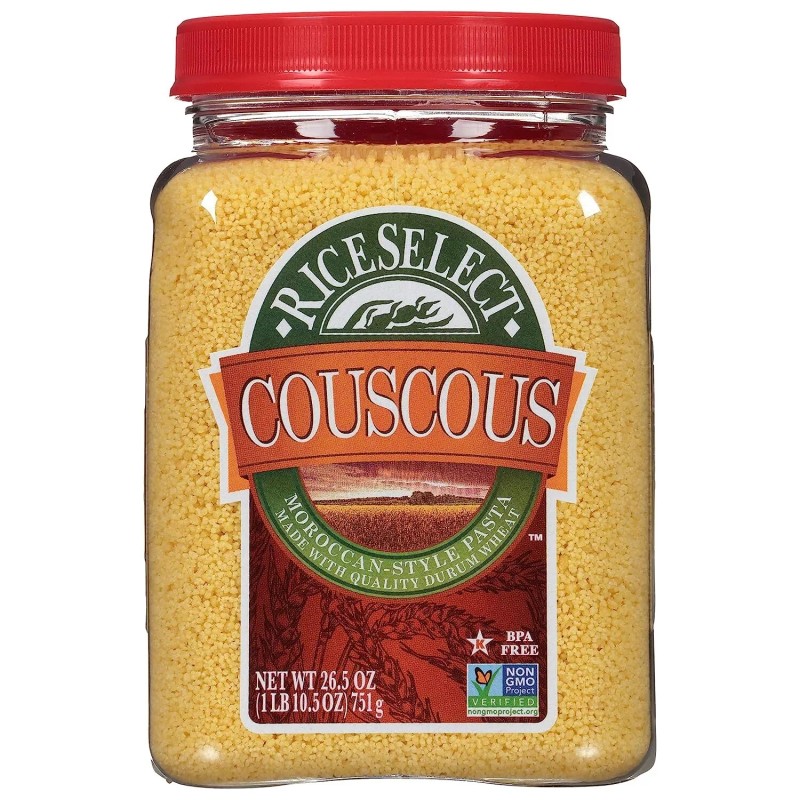 RiceSelect Moroccan-Style Couscous, Non-GMO, 26.5-Ounce Jar