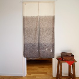 Sunnyday Fabric SunnyDayFabric Doorway Curtain (W33.5'xH59') GENSOU Tapestry noren Room Divider (Brown)