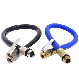 Pack of 2 air pump hose, 36 mm car inflator hose, tyre inflator hose adapter, inflator pump hose, air hose adapter, for car tyres, bicycle tyres, air compressors, air pumps