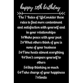 happy17th birthday The 7 Rules of Life