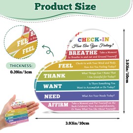 Mental Health Gifts Acrylic Keepsake Therapy Office Decor Therapist Desk Decor for Office School Counselor Sign Encouragement Graduation Gifts Inspirational Heart Shaped Acrylic Plaque for Daughter