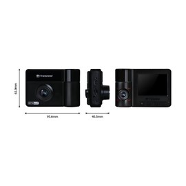 Transcend 64GB, Dual 2K+1080P Dash Cam Front and Rear Inside, 140 Wide-Angle, 2.4 Display, Built-in WiFi GPS,G-Sensor, Night Vision, Loop Recording, Parking Mode, ADAS, for Cars Taxi - TS-DP550B-64G
