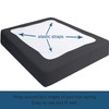 Bed Skirt Queen, Elastic Fabric Wrap Around 4 Sides Box