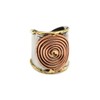 Anju R044 - Anillo de metal mixto Janya con círculos