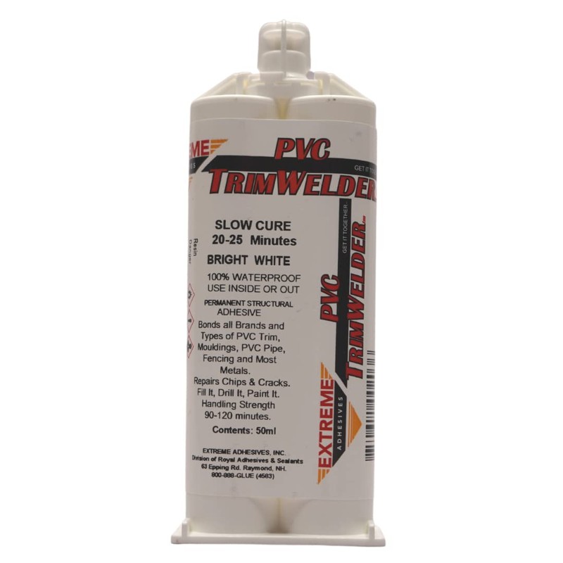 PVC TrimWelder Slow Cure 50 ML Cartridge and 2 Included