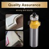 KATUR Roundover bit, Round Over Beading Edging Router Bit, Corner