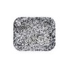 Enamelware Large Open Roaster, 13.5 x 10.75 inches, Black/White Splatter