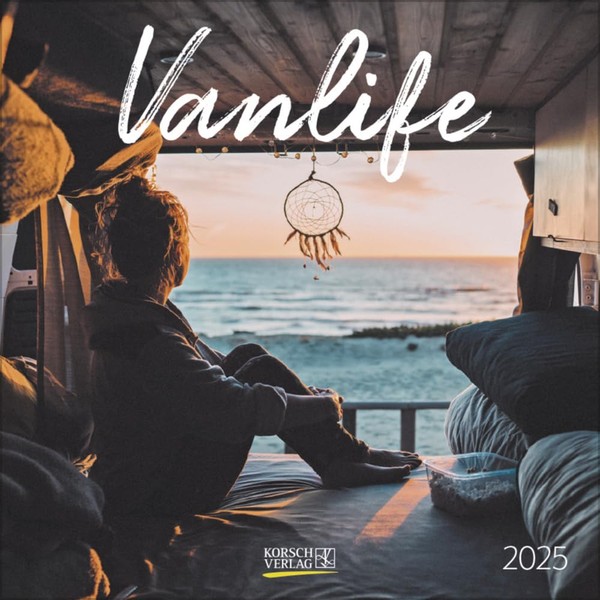 Vanlife 2025: Broschürenkalender mit Ferienterminen. 30 x 30 cm -