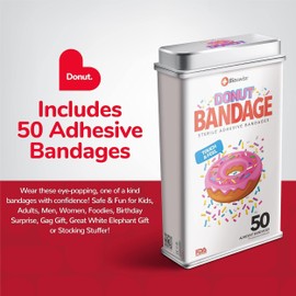 BioSwiss Kids Bandages, Donut Shaped Self Adhesive Bandage Set, Latex Free, Sterile Wound Care, 50 Count
