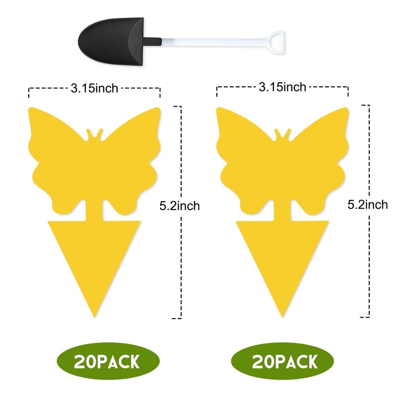 40 Pack Fungus Gnat Traps for House Indoor, Fungus Traps