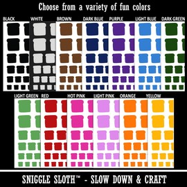 Slice of Bread Toast Solid Doodle Temporary Tattoo Water Resistant Fake Body Art Set Collection - Yellow (One Sheet)