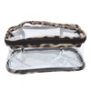 3pcs Makeup Bag Set Leopard Print Large Capacity Portable Waterproof