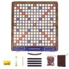 Wooden Folding Crossword Board Game – Word Game Set with