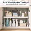 Adjustable Under Sink Storage Rack for Kitchen & Bathroom –