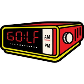 Wild Horses Alarm Clock Ball Marker - Novelty Breakfast Ball Putting Green Ball Marker