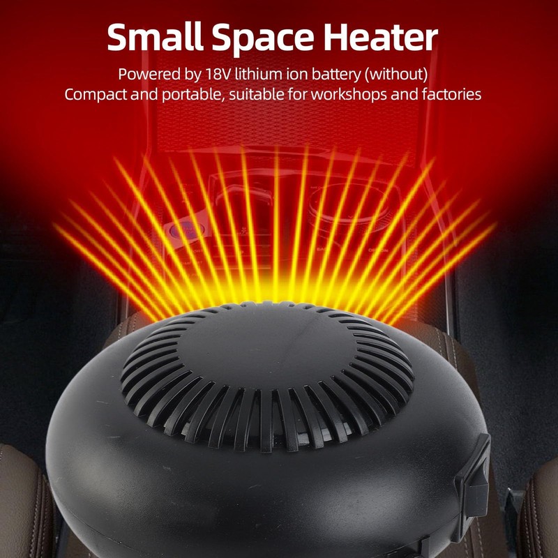 GOWENIC 18V Battery Powered Heater, 170W 2 Gears Small Space