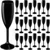 Maxcheck 24 Pcs Champagne Flutes Bulk Acrylic Toasting Drinking Flute