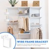 12 Pack Wire Shelf End Bracket, Closet Shelf Brackets Wire