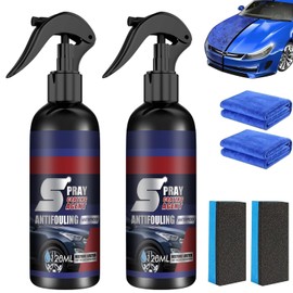 2 Pcs Multi-functional Coating Renewal Agent, 3 in 1 High Protection Quick Car Coating Spray Fast-Acting, Ceramic Coating Agent Spray, High Protection Nano Coat, Anti Dirt - Boost Gloss -120ml