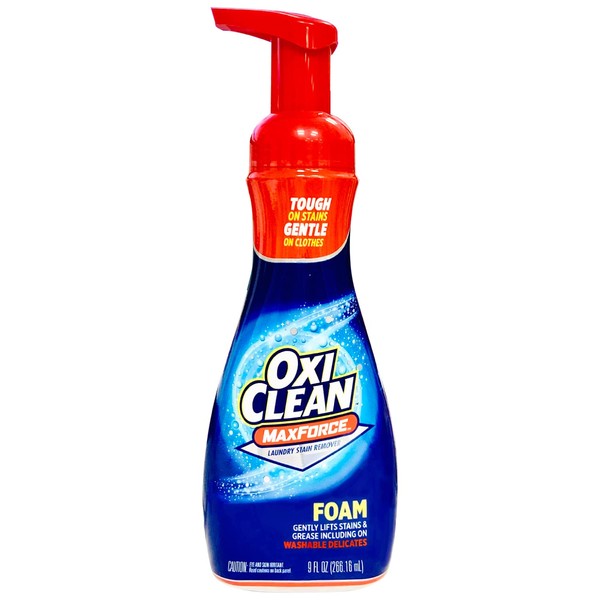 OXICLEAN Max Force Foam Type, 9.5 fl oz (266 ml), Blood, Oil Dirt, Mud Dirt, Stain and Food Spills