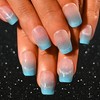 Sethexy Coffin Press on Nail Short - Blue Gradient, Cat