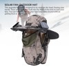 Wide Brim Solar Fan Hat Outdoor Fishing Sunscreen Quick Drying