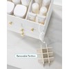 Vlando Makeup Organizer Countertop,Large Vanity Organizer PU Leather Make up