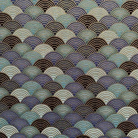 aufodara Japanese Style Cotton Fabric Sold by the Metre Printed Pattern Bronzing Fabrics for Sewing, Sold by the Metre Fabric 50 cm (Colour-02#, 50 x 145 cm)