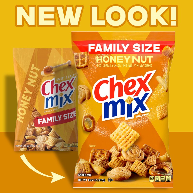 Chex Mix Honey Nut Sweet and Salty Snack Mix, Snacks,