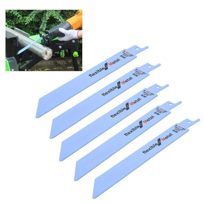 Fafeicy 5piezas de hoja de sierra recíproca de metal Kit