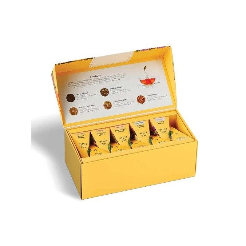 TEA FORTE, "Paradis" Tea Tasting Assortment Presentation Box of 20