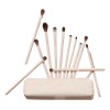 Set De Brochas De Maquillaje Para Ojos 12 Piezas Nude
