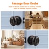 Gobrico 8 Pack Passage Door Knobs Oil Rubbed Bronze Egg