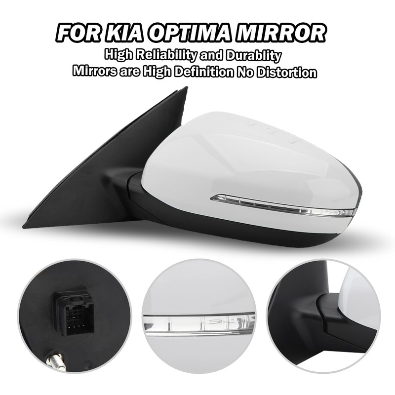MOFOAP Driver Side Mirror Compatible with 2011 2012 2013 Kia