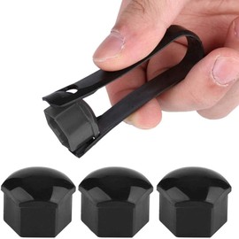 Wheel Bolt Caps 19 mm Pack of 20 Wheel Nut Caps 19 mm Wheel Bolt Caps Wheel Nuts Cover Universal Tyre Nut Covers Car Screws Cap Bolt Cover Cap with Removal Tool for Cars