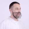 GRCFUMO 100 Pcs Beard Cover, Beard Bonnet, Comfortable Beard Nets,