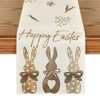 Artoid Mode Carrots Rabbit Bunny Happy Easter Table Runner, Spring